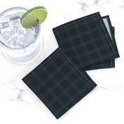 Charcoal-navy checker tartan, 1"