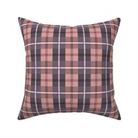 gingham plaid - iolite and rose quartz