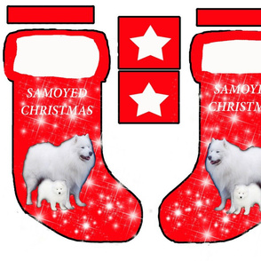 Samoyed Christmas stocking