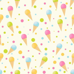 Colorful ice cream