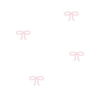 Light Pink Bows on White Background