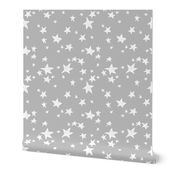 stars // slate grey star fabric nursery baby design andrea lauren fabric 