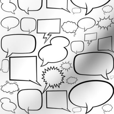 speech balloon white