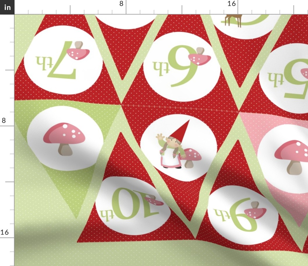 Birthday Bunting - Pink/Red