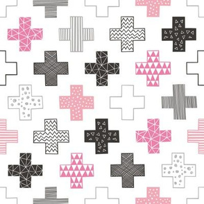 Crosses Plus Sign Pink