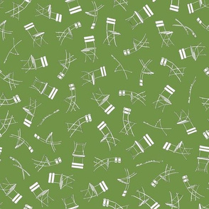 Bistro Chairs green bg