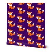 Sitting Fox Purple