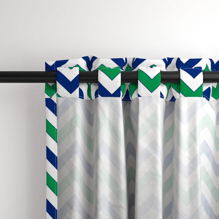 Navy & Green Chevrons