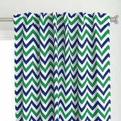 Navy & Green Chevrons