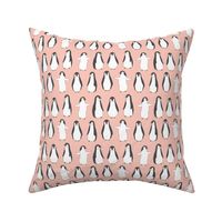 penguin // baby penguins pingu cute pink nursery baby fabric baby animals design