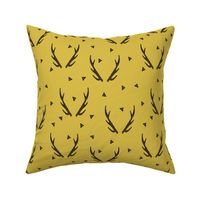 antlers // antler triangle mustard camping kids baby