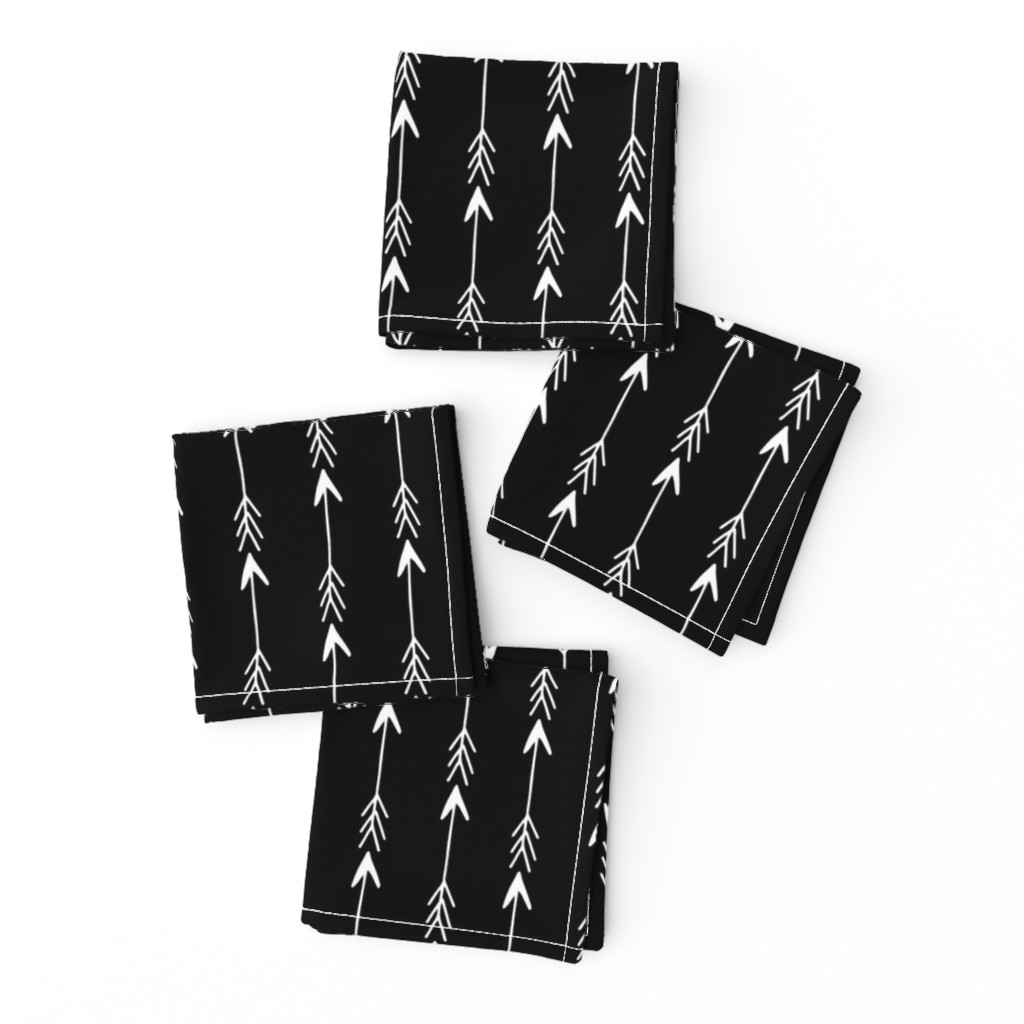 arrow rows // black and white arrow fabric arrow design nursery baby simple arrows fabric