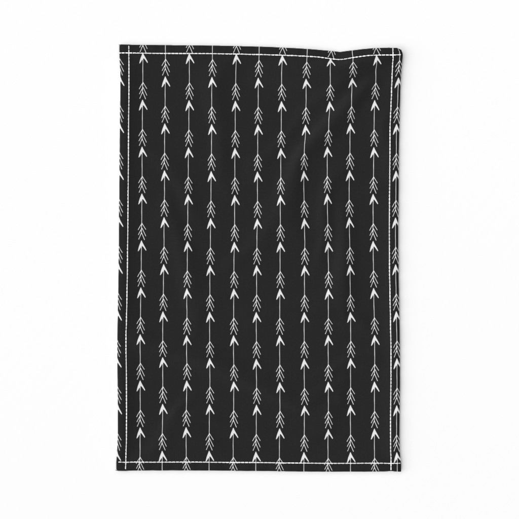 arrow rows // black and white arrow fabric arrow design nursery baby simple arrows fabric