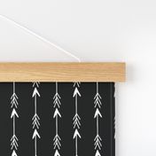 arrow rows // black and white arrow fabric arrow design nursery baby simple arrows fabric