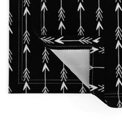 arrow rows // black and white arrow fabric arrow design nursery baby simple arrows fabric