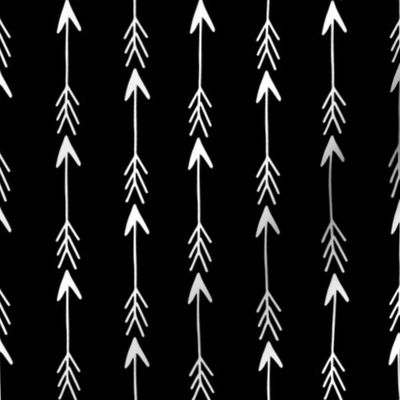 arrow rows // black and white arrow fabric arrow design nursery baby simple arrows fabric
