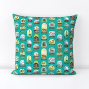 National Parks Snow Domes in Teal