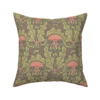 Art Nouveau Thistle Damask