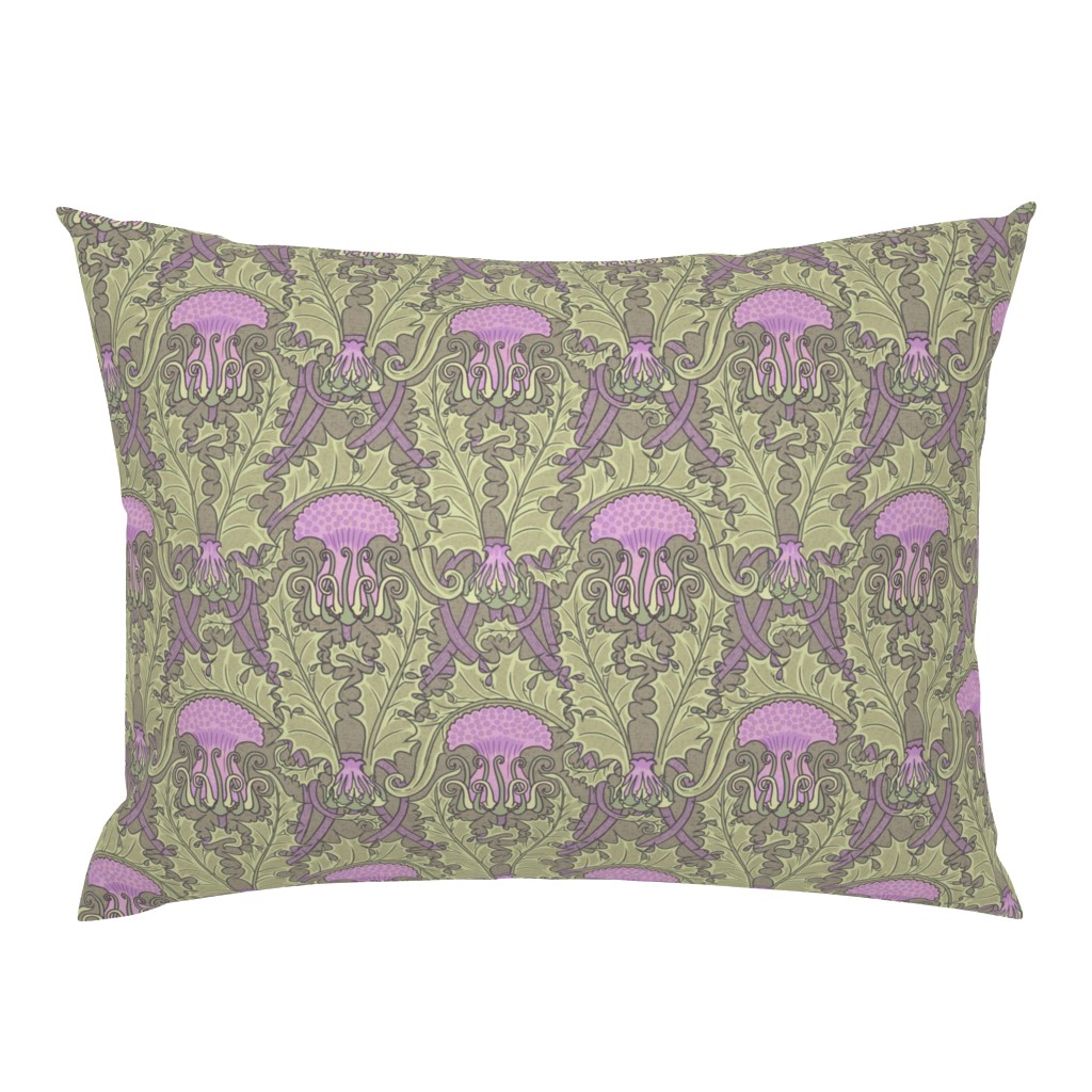 Art Nouveau Thistle Mauve