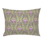 Art Nouveau Thistle Mauve