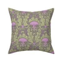 Art Nouveau Thistle Mauve