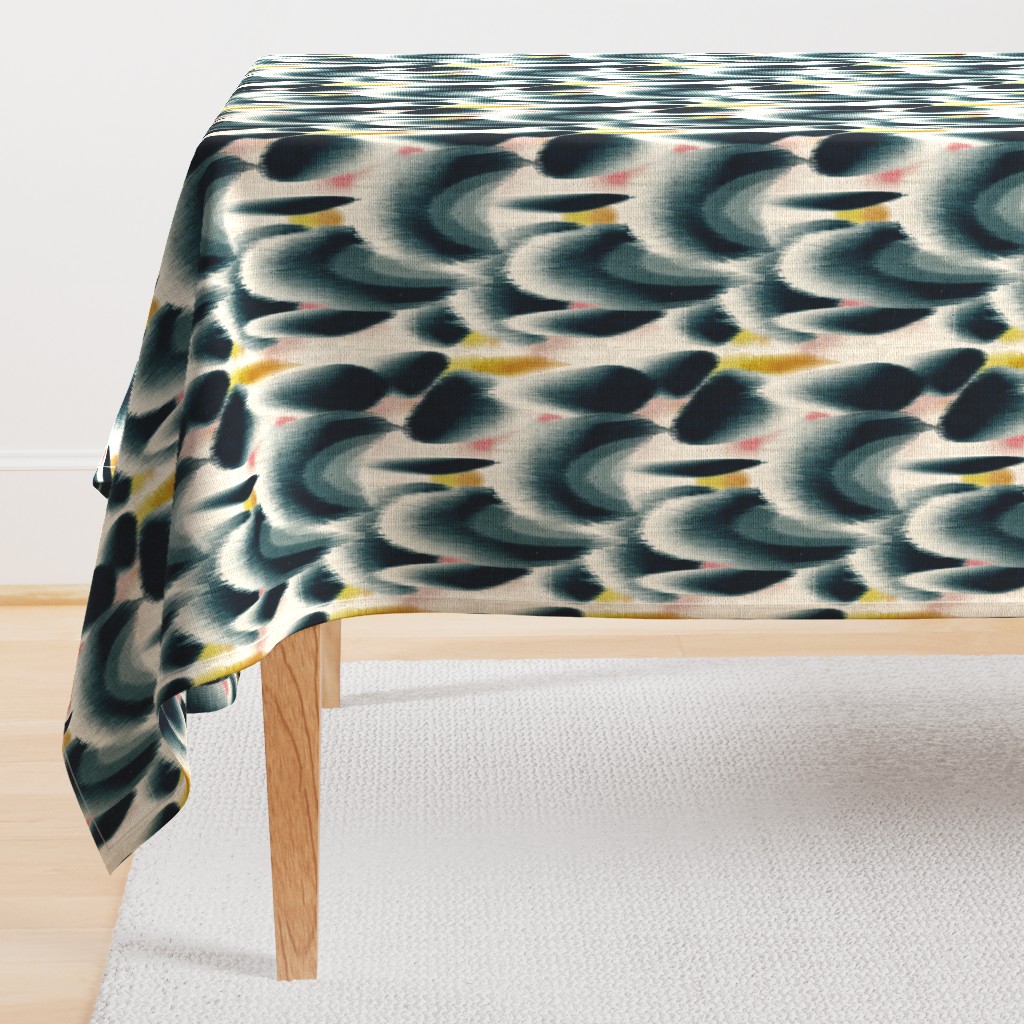 Shibori Wing Spots (indigo) MED 