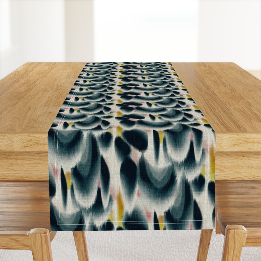 Shibori Wing Spots (indigo) MED 