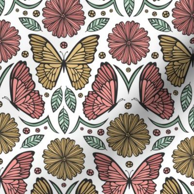 Butterfly Damask