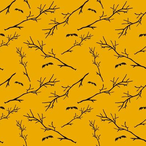 Halloween branches with bats