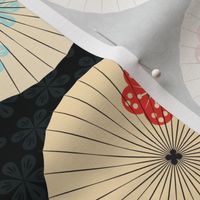 japanese umbrellas summer colors