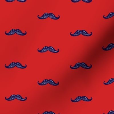 Mini Mustaches - Red
