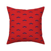 Mini Mustaches - Red