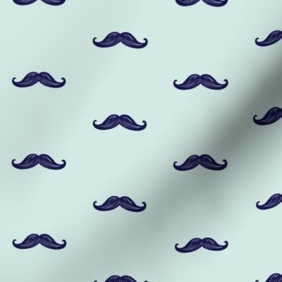 Mini Mustaches - Seafoam