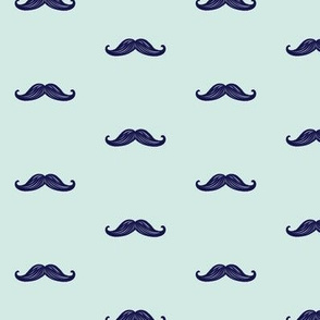 Mini Mustaches - Seafoam