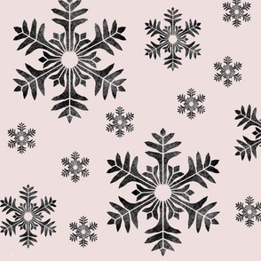 snowflakes pink 