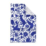  Mexican Otomi Animals - Large Navy