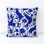  Mexican Otomi Animals - Large Navy