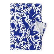  Mexican Otomi Animals - Large Navy