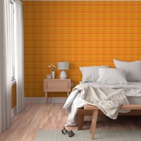 Bright Orange Madras Style Plaid