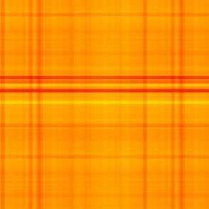 Bright Orange Madras Style Plaid