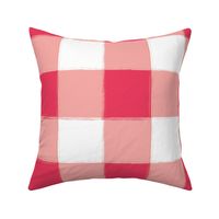 Large Watermelon Buffalo Check Gingham