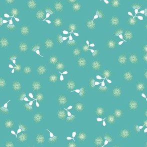 Gum Blossoms - Teal