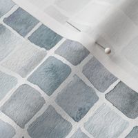 watercolor squares grid in grey 