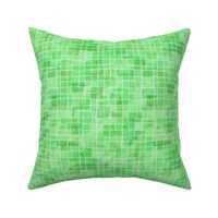 double watercolor squares in green