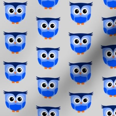 Cute Owl Blue