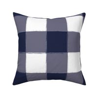 Large Navy Buffalo Check Gingham