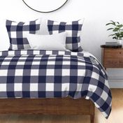 Large Navy Buffalo Check Gingham