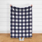 Large Navy Buffalo Check Gingham