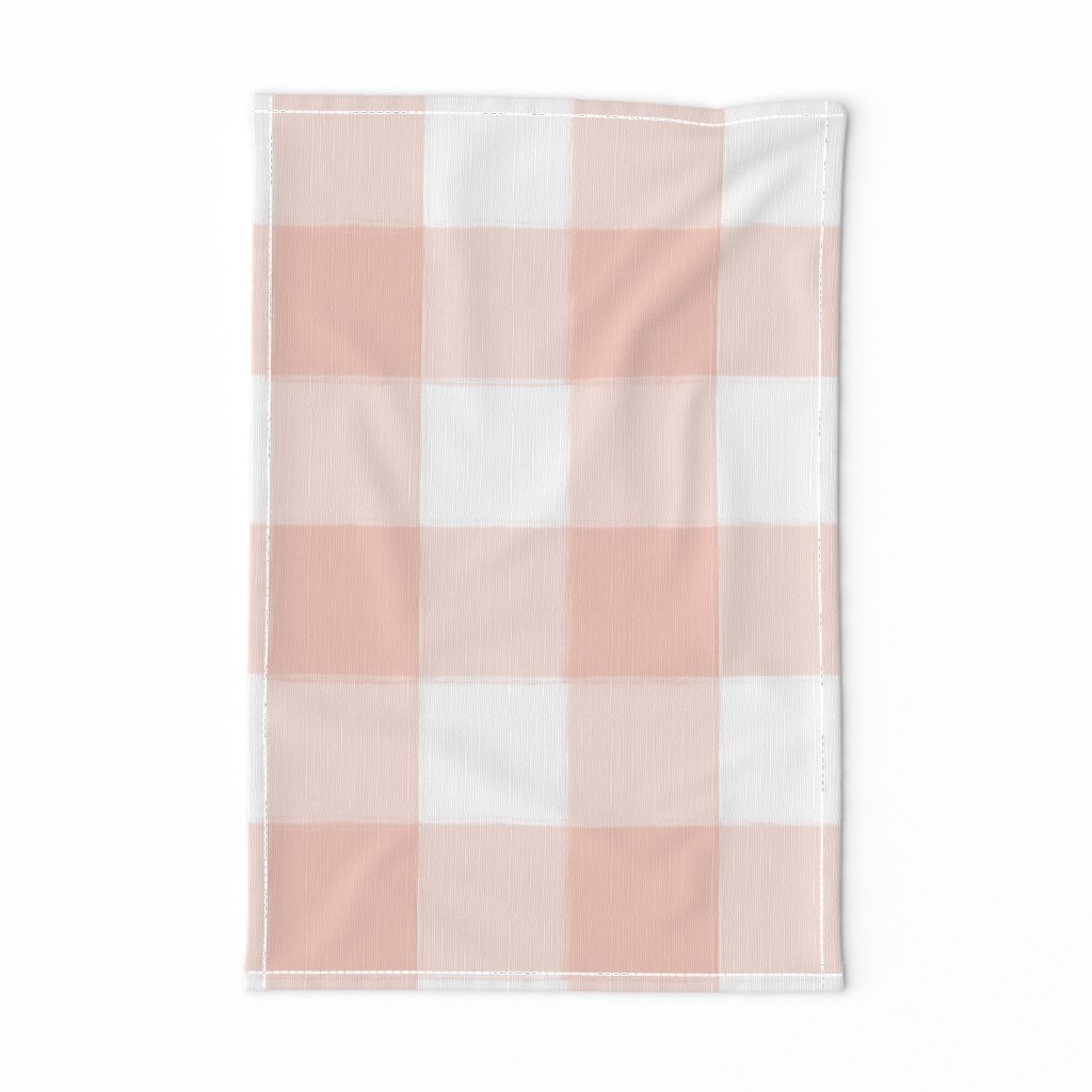 Large Blush Pink Buffalo Check Gingham