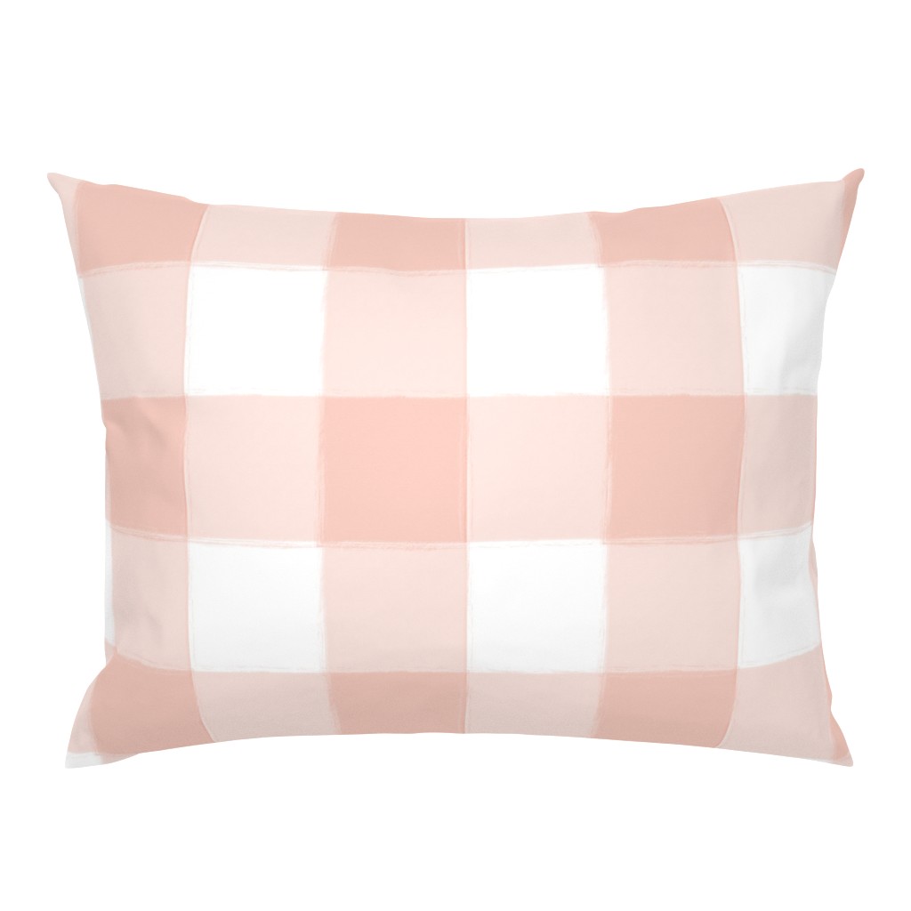 Large Blush Pink Buffalo Check Gingham